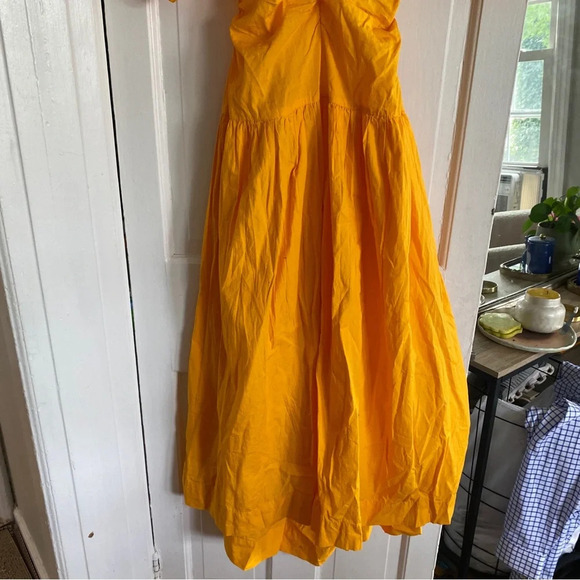 Free People moonlight midi size Large Bright Orange - Picture 7 of 8